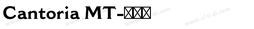 Cantoria MT字体转换